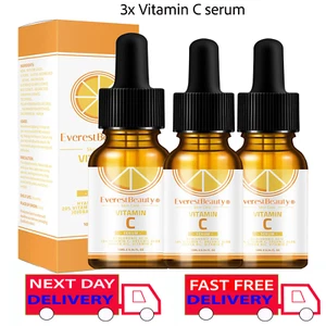 3xVitamin C serum with Hyaluronic Acid Suitable for Anti Ageing/Wrinkle Face - Picture 1 of 11