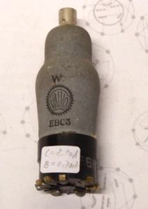 EBC3 von Valvo  - Röhre, Tube - geprüft Funke W19 = Sehr gut        [R2] - Picture 1 of 3