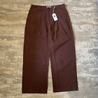 Universal Works Canvas Sailor Pant Brown Relaxed Baggy Wide Leg BNWT W34 L30