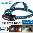TrustFire H6R 1350LM LED Headlamp Rechargeable Headlight W/ Red Working Light US