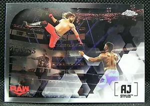 2020 Topps Chrome WWE BASE CARD #1 AJ Styles RAW - Picture 1 of 2