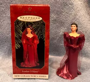 Vintage 1997 Hallmark Keepsake Ornament Handcrafted Scarlett O'hara *Andrews MIB - Picture 1 of 7