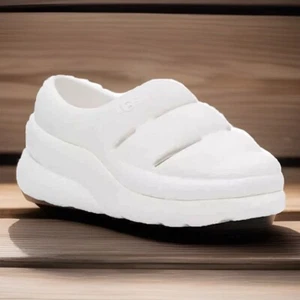 Zueco Ugg Mujer’s Sport Yeah Blanco Mujer’s Talla 8 #1132890-BRWH Nuevo En Caja - Imagen 1 de 9