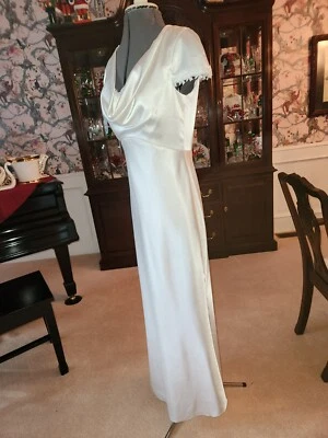 Vestido de noiva Eliza J NewYork marfim, 6, vestido Pippa, comprimento 57 pol, busto 36 novo sem etiquetas - Imagem 1 de 4