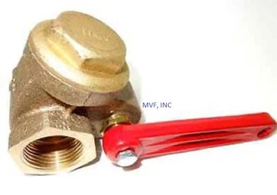 1-1/2" NPT 200 WOG Quick Opening Gate Valve Bronze Lever Operated BR01081419 - Image 1 of 4