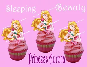 Disney Princesses Aurora/ Sleeping Beauty Cupcake Topper (12pcs) - Picture 1 of 2