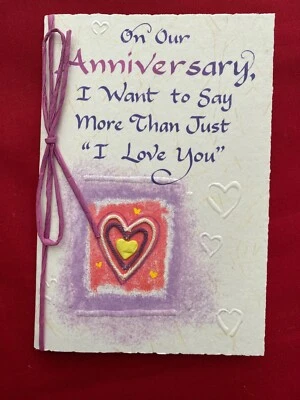 Tarjeta de felicitación en nuestro aniversario I love you Blue Mountain Arts  Foto 1 de 4