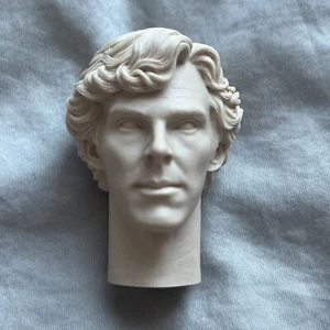 1/6 Sherlock Benedict Cumberbatch Head Sculpt Action Figure Ready Paint Fit 12' - Picture 1 of 1