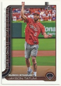 2025 TOPPS BASEBALL - JAYSON TATUM - FIRST PITCH - #5 - BUSCH STADIUM - CELTICS - Bild 1 von 1