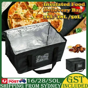 Large Food Delivery Insulated Bags Pizza Takeaway Thermal Warm Cold Bag Ruck Hot - Picture 1 of 16