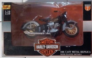 1:18 maisto diecast harley davidson motorcycle 1936 EL knucklehead. - Picture 1 of 4