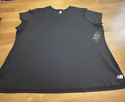 NB New Balance Core Run Dri-Fit Training T-Shirt Activewear Women's Plus 3X Navy - Image 1 of 4