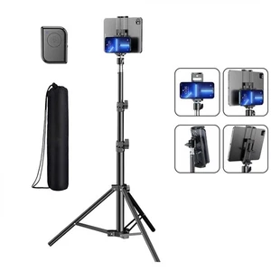 Heavy Duty 7-11in Tablet Floor Tripod Stand Adjustable 47.2" for iPhone iPad Pro - Picture 1 of 12