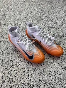 Men’s Size 8.5 Nike Air Zoom Vapor Pro 1 Orange White Football Cleats HM8850-103 - Picture 1 of 4