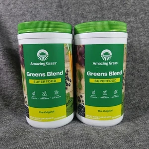 Lot 2 Amazing Grass Green Superfood The Original Drink Powder 60 Servings 12/25+ - Picture 1 of 5