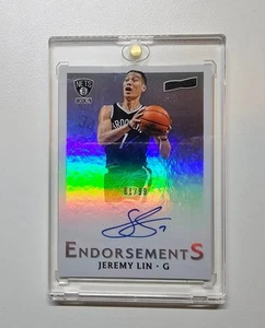 2016-17 Panini Aficionado Endorsements Auto JEREMY LIN #16 Linsanity - Picture 1 of 2