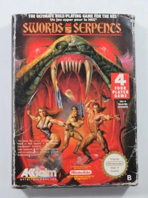 SWORDS AND SERPENTS NINTENDO NES PAL-B FRA (WITHOUT HOLD - GOOD CONDITION OVERAL - Photo 1/4