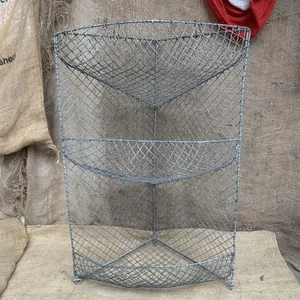 Wire Vegetable Rack - Antique - 3 Tier - Rustic Kitchen - Galvanised - Farmhouse - Picture 1 of 12