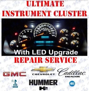 SERVICIO DE REPARACIÓN DE CLÚSTER POR CORREO LED BLANCO SILVERADO YUKON ESCALADE TAHOE - Imagen 1 de 24