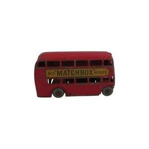 Vintage 1953 Lesney Matchbox #5 London Double Decker Bus "BUY MATCHBOX SERIES" - Picture 1 of 8
