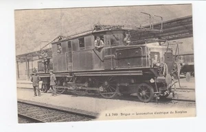 Carte postale Brigue locomotive électrique du Simplon Suisse - Photo 1/2