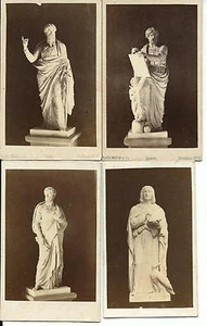 Lote de 4 tarjetas de visita religiosas, C D V of Saints década de 1860 #3 - Imagen 1 de 2