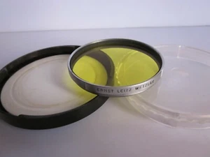 Leica Leitz Original E58mm Yellow filter fr Noctilux 50mm f1 Summarex 8.5cm lens - Picture 1 of 4
