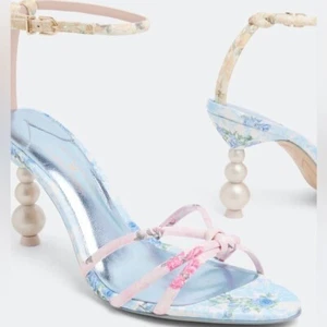 Sophia Webster x LoveShackFancy Pixie Pearl Heeled Stiletto Sandals 38 - Picture 1 of 12