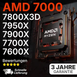 AMD Ryzen 5 7 9 X3D Prozessor CPU PC Processor Socket AM5 Serie 7000 - Bild 1 von 9
