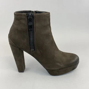Kennel Schmenger Women's Nubuck Ankle Zip Platform High Heeled Bootie Boots UK7 - Picture 1 of 12