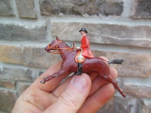 Vintage " Britains Proprietor " English Fox Hunt Hunting Lead Toy Horse Figure - Picture 1 of 8