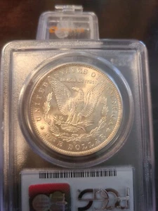 1885 O MORGAN DALLER With toning Cac Sticker - Picture 1 of 6