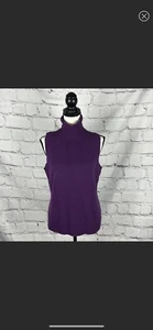 Maglione J Crew 100 pezzi cashmere viola taglia M donna nuovo senza etichette - Foto 1 di 8