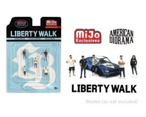 AMERICAN DIORAMA 1/64 DIECAST FIGURES SET LBWK LIBERTY WALK TEAM AD-2415 - Picture 1 of 1