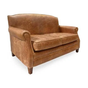 Burlington Club Sofa in Distressed Vintage Leather - Picture 1 of 22