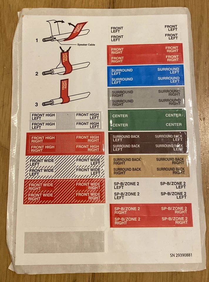 Onkyo Receptor Amplificadores TX-NR905 TX-NR515 Pegatinas Foto 1 de 1