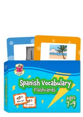 KS2 Years 3-4 Spanish Vocabulary Flashcards for Ages 7-9 CGP X - Image 1 of 4