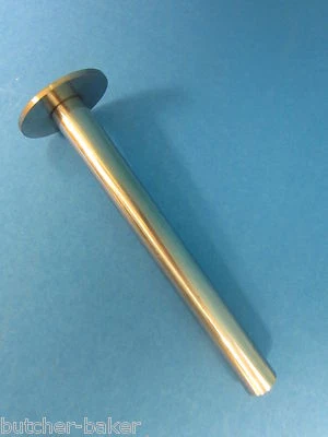 BUTCHER-BAKER 1 9/16" base x 3/4" Stainless Sausage Stuffer Horn Tube Landers, Frary & Clark