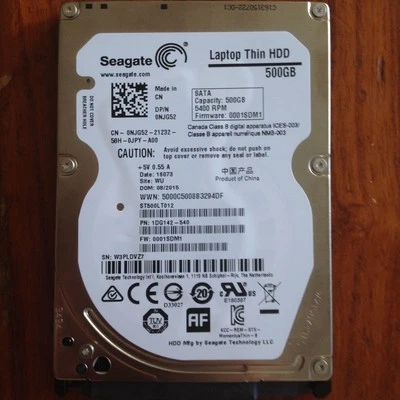 NEW Seagate Momentus Thin ST500LT012 500GB 5400RPM SATA Hard Drive Laptop HDD - Image 1 of 2