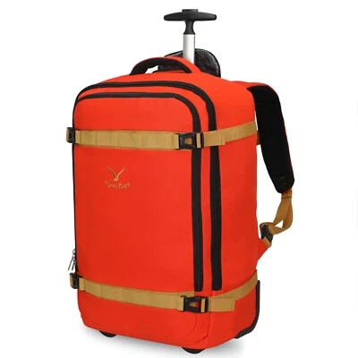 Hynes Eagle 42L Rolling Carry-on Backpack Upright Hand Luggage Fit 15.6'' Laptop - Image 1 of 4
