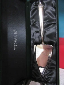 577. TOWLE Tortenheber Messer mit Aufbewahrungsbox versilbert 11-1/2 Zoll - Bild 1 von 5