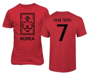 South Korea Soccer #7 Heung-Min Son World Football Adult and Youth T-Shirt - Picture 1 of 9