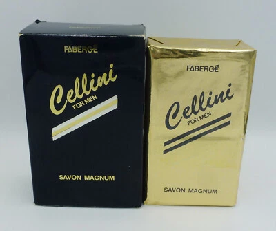 *** VINTAGE *** FABERGE Cellini For Men - Savon Magnum Seife 250 g - Bild 1 von 3