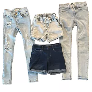 Ropa de Niña Talla 10 Denim Lote 2 Pantalones Cortos 2 Jeans Azul Marino Antiguo YMI Tommy Bahama - Imagen 1 de 20