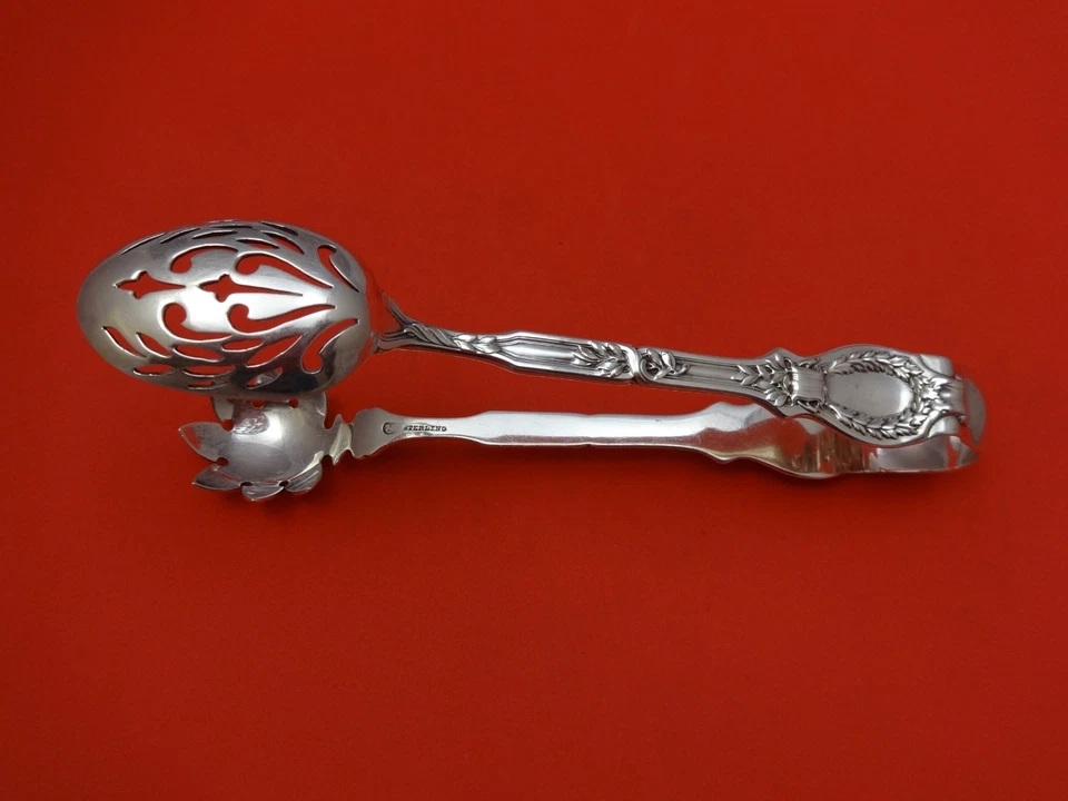 Pinza de hielo de plata esterlina Du Barry by Durgin 7 1/2" cubiertos para servir Foto 1 de 1