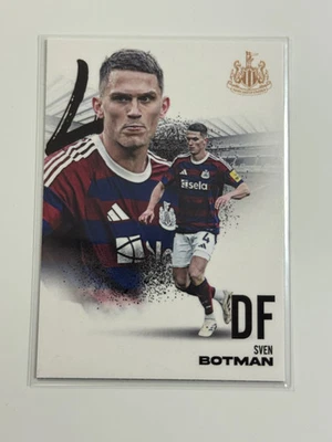 2024-25 Futera FX Newcastle Base Black #09 Sven Botman 02/10 - Image 1 of 2