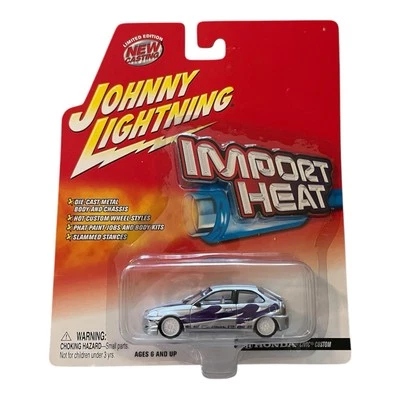 Raro Johnny Lightning Importado Heat Honda Civic Custom White Lightning Chase  - Imagem 1 de 2