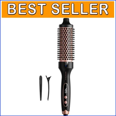 Dual Voltage Curling Iron Brush, 1.5-inch Ceramic Thermal Brush for Glossy Hair - Image 1 of 4