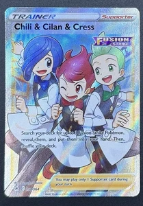 Chili & Cilan & Cress (Full Art) 258/264 Swsh08: Fusion Strike Holo - Bild 1 von 4