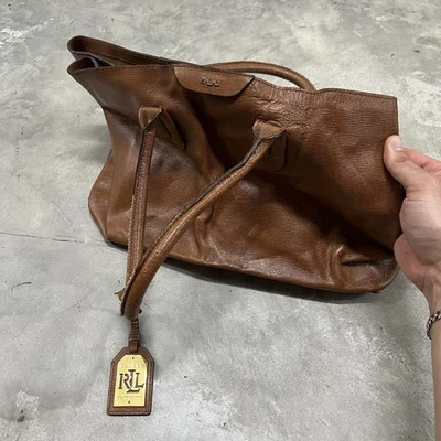 Bolso de Mano Lauren Ralph Lauren Cuero de Vaca City Shopper LEER DESCRIPCIÓN Foto 1 de 4